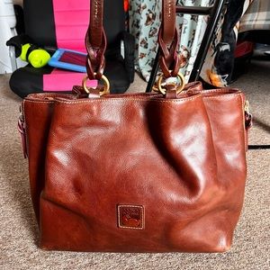Pre Loved Dooney & Bourke Brown Leather Handbag
